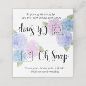 OH SNAP折り畳みテーブルカード#hashtagあじさい プレイスカード (外部開封)