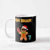 Oh Snap 67 Six Seven Meme Gingerbread Man Funny 67 コーヒーマグカップ (左)
