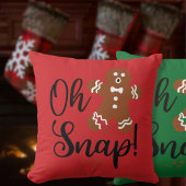 Oh snap Christmas Pillow クッション
