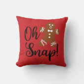 Oh snap Christmas Pillow クッション (正面)
