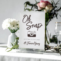 Oh Snap Cuteの写真結婚のハッシュタグ記号