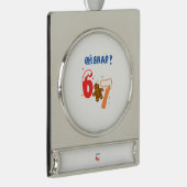 Oh Snap Gingerbread 67 シルバープレートバナーオーナメント (右)