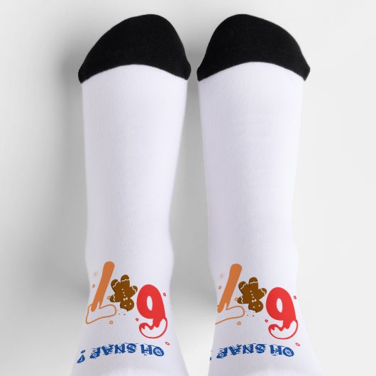 Oh Snap Gingerbread 67 ソックス (上部)