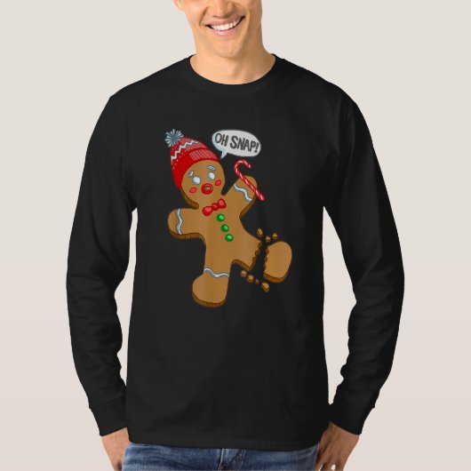Oh Snap Gingerbread  Christmas Xmas Men Women Kids Tシャツ (正面)