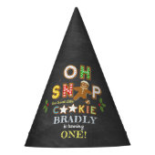 Oh Snap! Gingerbread Cookie Any Age Birthday パーティーハット (正面)