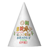 Oh Snap! Gingerbread Cookie Any Age Birthday パーティーハット (正面)