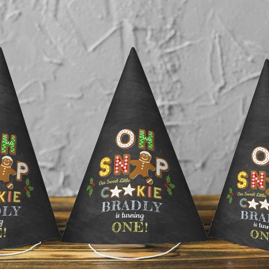 Oh Snap! Gingerbread Cookie Any Age Birthday パーティーハット