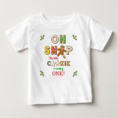 Oh Snap! Gingerbread Cookie Any Age Birthday ベビーTシャツ (正面)