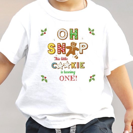 Oh Snap! Gingerbread Cookie Any Age Birthday ベビーTシャツ