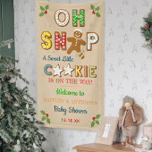 Oh Snap! Gingerbread Cookie Baby Shower Welcome 横断幕