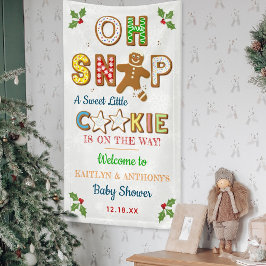 Oh Snap! Gingerbread Cookie Baby Shower Welcome 横断幕