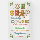 Oh Snap! Gingerbread Cookie Baby Shower Welcome 横断幕 (縦)