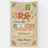 Oh Snap! Gingerbread Cookie Baby Shower Welcome 横断幕 (縦)