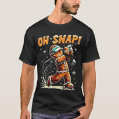 Oh Snap Gingerbread Golfer Golf Christmas Golfing Tシャツ (正面)