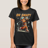Oh Snap Gingerbread Golfer Golf Christmas Golfing Tシャツ (正面)