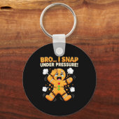 Oh Snap Gingerbread Man Cookies I Snap Under Press キーホルダー (正面)