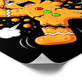 Oh Snap Gingerbread Man Cookies I Snap Under Press ポスター (角)