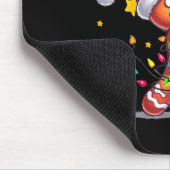 Oh Snap Gingerbreadman Xmas Golfer Golf Christmas  マウスパッド (コーナー)