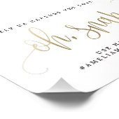 Oh Snap Instagramサインあなたのサイズの金ゴールドを選フェイク択 フォトプリント (角)