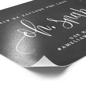 Oh Snap InstagramサインあなたのサイズChalkboardを選択 フォトプリント (角)