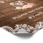 Oh Snap Instagramハッシュタグ国素朴フローラ ポスター (角)