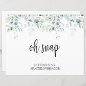 Oh Snap Instagram #サイン – ユーカリ結婚ス (正面/裏面)