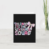 Oh Snap Its The 4th Grade Squad Back To School Gir カード (正面)