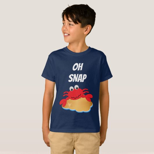 OH SNAP KIDS'Hanes TAGLESS® Tシャツ (正面フル)