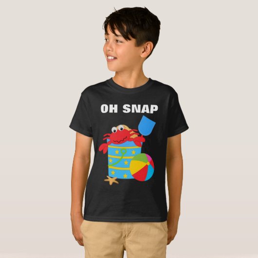 OH SNAP KIDS'Hanes TAGLESS® Tシャツ (正面フル)
