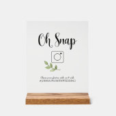 Oh Snap Photo Boothサイン アクリルサイン (正面)