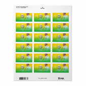 Oh SoすてきシンプルScript Christmas Photo Address ラベル (フルシート)