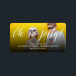 Oh SoすてきシンプルScript Christmas Photo Address ラベル<br><div class="desc">fat*fa*tinで設計。簡単おカスタマイズ客様の文字、写真または画像と一緒に。おカスタム願い連絡はfat*fa*tin。請求カスタム料が適用される。 www.zazzle.com/fat_fa_tin www.zazzle.com/color_therapy www.zazzle.com/fatfatin_blue_knot www.zazzle.com/fatfatin_red_knot www.zazzle.com/fatfatin_box www.zazzle.com/fatfatin_design www.zazzle.com/fatfatin_ink</div>