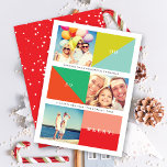 Oh So Colorブメリーロックモダン3 Photo Collage シーズンカード<br><div class="desc">fat*fa*tinで設計。簡単おカスタマイズ客様の文字、写真または画像と一緒に。おカスタム願い連絡はfat*fa*tin。請求カスタム料が適用される。 www.zazzle.com/fat_fa_tin www.zazzle.com/color_therapy www.zazzle.com/fatfatin_blue_knot www.zazzle.com/fatfatin_red_knot www.zazzle.com/fatfatin_box www.zazzle.com/fatfatin_design www.zazzle.com/fatfatin_ink</div>
