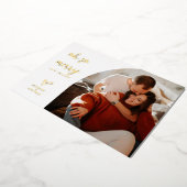 Oh So Merry Christmas Red金ゴールドダイヤモンド写真 箔シーズンカード (回転した状態)