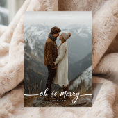 Oh So Merry | Modern Family 4 Photo Christmas Card シーズンカード