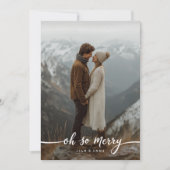 Oh So Merry | Modern Family 4 Photo Christmas Card シーズンカード (正面)