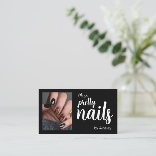 Oh So Pretty Nail Artist Script Photo 名刺 (スタンド正面)