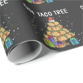 Oh Taco Tree Funny Mexican Food Ugly Christmas  ラッピングペーパー (ロールコーナー)