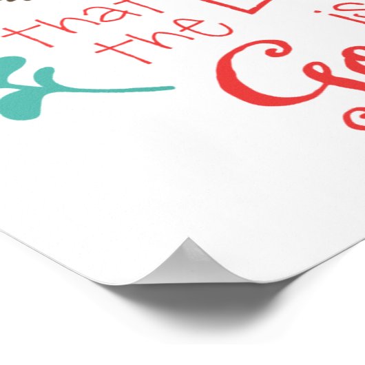 Oh Taste and See Decorative Art Print ポスター (角)