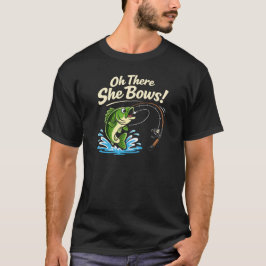 Oh There She Bows | 釣り Tシャツ