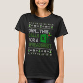 Oh This Calls For A Spreadsheet Christmas Excel Tシャツ (正面)