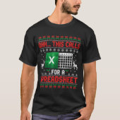 Oh This Calls For A Spreadsheet Christmas Sweater  Tシャツ (正面)