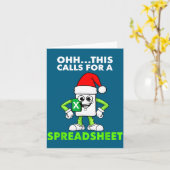 Oh This Calls For A Spreadsheet Excel Christmas Co カード (黄色い花)
