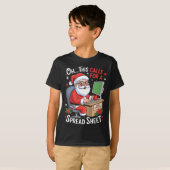 Oh This Calls For A Spreadsheet Santa Excel Funny  Tシャツ (正面フル)