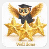 Oh well done three goal stars achievement square s スクエアシール (正面)