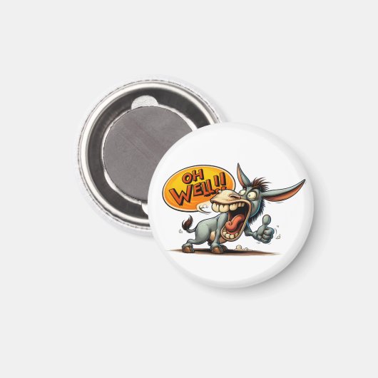"Oh Well Donkey Thumbs Up" Magnet マグネット (正面/裏面)