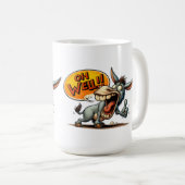 "Oh Well Donkey" Thumbs Up Mug コーヒーマグカップ (正面右)