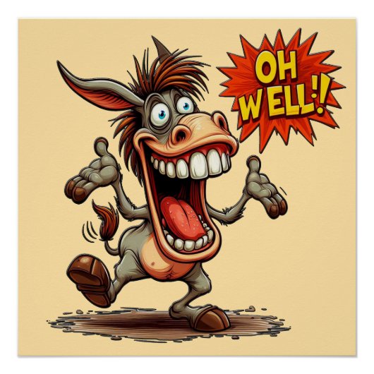 Oh Well Mule光沢ポスター ポスター (正面)