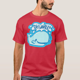 Oh Whaleおもしろいことわざプンオブオーウェルステッカー Tシャツ