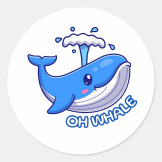 Oh Whaleシール ラウンドシール